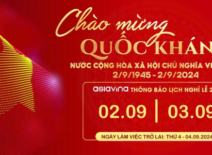 THÔNG BÁO LỊCH NGHỈ LỄ QUỐC KHÁNH 02/09