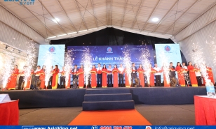 KHÁNH THÀNH DÂY CHUYÊN SẢN XUẤT ĐÁ NUNG KẾT VÀ GẮN BIỂN CÔNG TRÌNH NHÀ MÁY GẠCH VIGLACERA