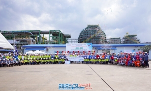 LỄ CHÀO MỪNG 5 TRIỆU GIỜ LÀM VIỆC AN TOÀN CỦA POSCO E & C TẠI DỰ ÁN  LSP, GÓI THẦU A2 - NHÀ MÁY OLEFINS