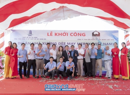 LỄ KHỞI CÔNG XÂY DỰNG NHÀ XƯỞNG DỆT MAY MERRY (VIỆT NAM)