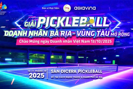 GIẢI PICKLEBALL DOANH NHÂN BR - VT MỞ RỘNG CHÀO MỪNG NGÀY DOANH NHÂN VIỆT NAM 13/10/2025