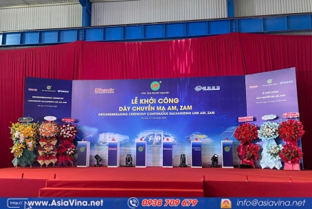 CÔNG TY TÔN PHƯỚC KHANH TỔ CHỨC LỄ KHỞI CÔNG DÂY CHUYỀN MẠ AM, ZAM