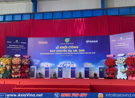 CÔNG TY TÔN PHƯỚC KHANH TỔ CHỨC LỄ KHỞI CÔNG DÂY CHUYỀN MẠ AM, ZAM