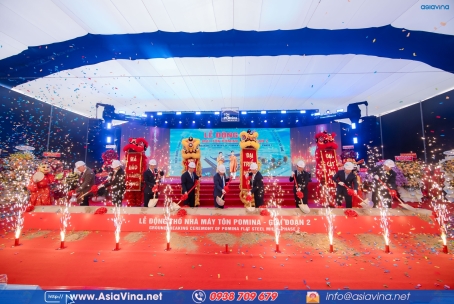 LỄ ĐỘNG THỔ NHÀ MÁY TÔN POMINA GIAI ĐOẠN 2 - TIẾP BƯỚC TINH HOA VƯƠN TẦM VỊ THẾ