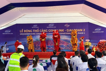 Động thổ Gemalink giai đoạn 2 đưa công suất lên hơn 3 triệu TEU, nâng tầm vị thế cửa ngõ giao thương quốc tế