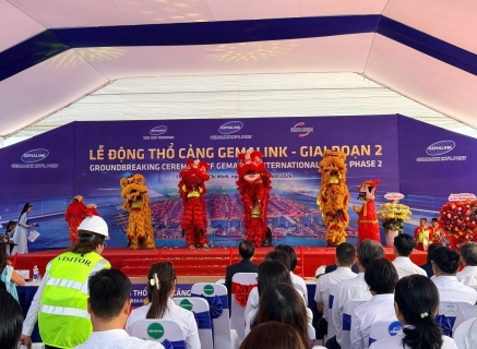Động thổ Gemalink giai đoạn 2 đưa công suất lên hơn 3 triệu TEU, nâng tầm vị thế cửa ngõ giao thương quốc tế