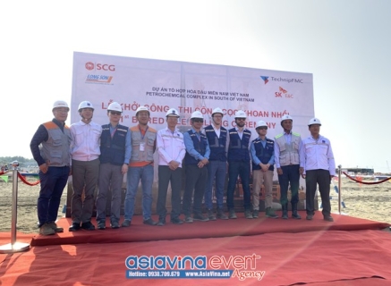 LỄ KHỞI CÔNG - THI CÔNG CỌC KHOAN NHỒI ( Gói thầu A1- Nhà máy Olefins)