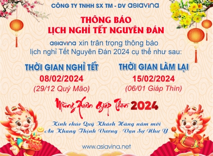 Thông báo lịch nghỉ tết Giáp Thìn 2024