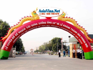 Cho thuê cổng hơi, cổng chào, bơm bóng bay, khí cầu