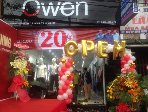 KHAI TRƯƠNG CỬA HÀNG OWEN TẠI BÌNH DƯƠNG