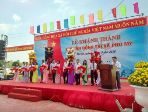 LỄ KHÁNH THÀNH SÂN VẬN ĐỘNG THỊ XÃ PHÚ MỸ